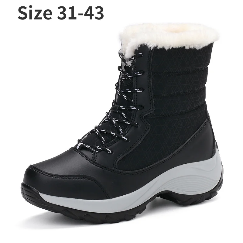 Women's Boots Black Winter Women's Shoes Ankle Boots Super Warm Snow Botas De Mujer Black Platform Lace High Heel Boots Women
Women's Boots Black Winter Women's Shoes Ankle Boots Super Warm Snow Botas De Mujer Black Platform Lace High Heel Boots Women