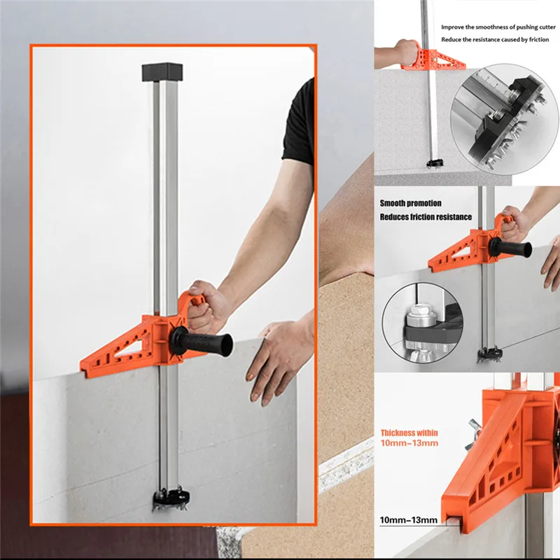 Adjustable Gypsum Board Cutter Hand Push Drywall Cutting Tool Durable Fixing Manual Double Handle With Stainless Steel Ruler
Adjustable Gypsum Board Cutter Hand Push Drywall Cutting Tool Durable Fixing Manual Double Handle With Stainless Steel Ruler