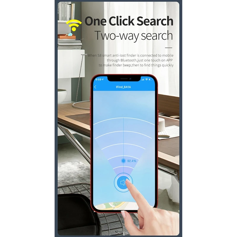 Smart GPS Tracker Wallet Key Dog Kids Finder Pet Locator Wireless Anti Lost Alarm Sensor Device for IOS Android 4 Pack
Smart GPS Tracker Wallet Key Dog Kids Finder Pet Locator Wireless Anti Lost Alarm Sensor Device for IOS Android 4 Pack