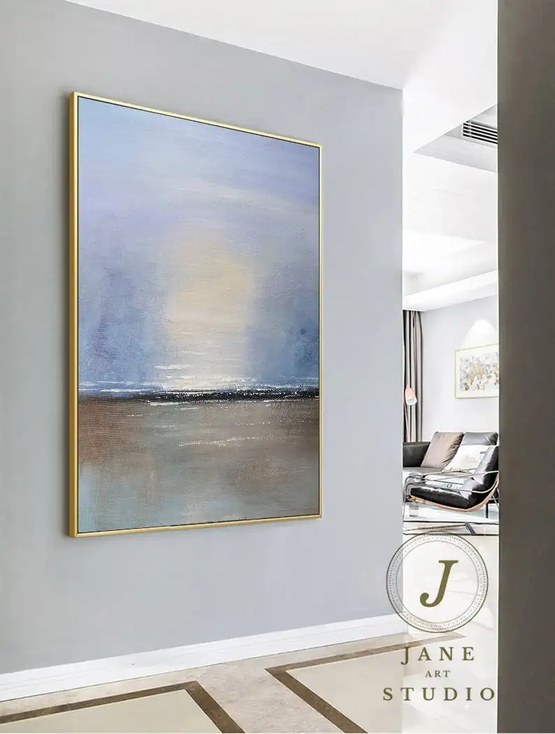 Большая оригинальная картина маслом на морском уровне, фиолетовая серая Абстрактная Картина на холсте, искусство синего пейзажа, Большая М...
Большая оригинальная картина маслом на морском уровне, фиолетовая серая Абстрактная Картина на холсте, искусство синего пейзажа, Большая М...