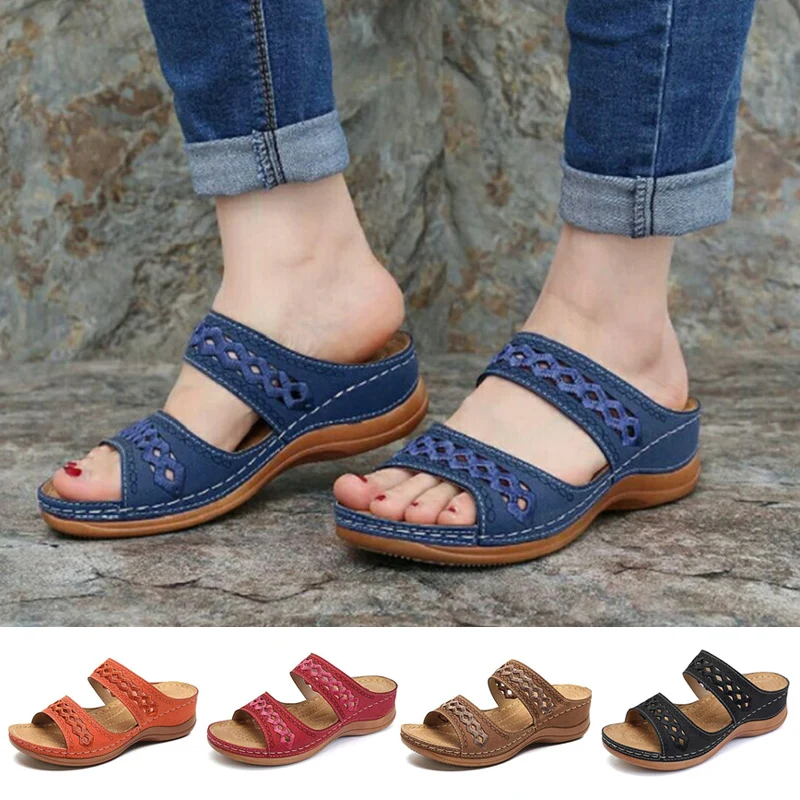 Women Open Toe Breathable Anti-slip Slippers Fashion Hollow Out Sandals Loafers For Female Casual Wedges Sandal Shoes Summer
Women Open Toe Breathable Anti-slip Slippers Fashion Hollow Out Sandals Loafers For Female Casual Wedges Sandal Shoes Summer