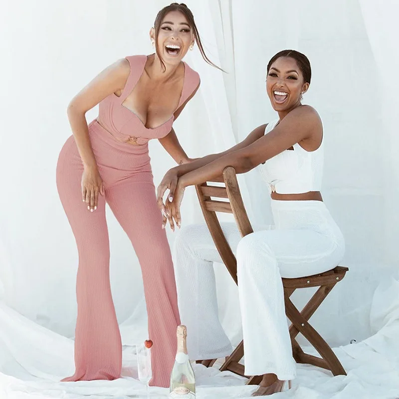 Women Wide Leg Pants Casual Suit with Sexy Slim Fit Vest High Waist Bag Hip Ladies Pants Trousers Streetwear Female Pants
Women Wide Leg Pants Casual Suit with Sexy Slim Fit Vest High Waist Bag Hip Ladies Pants Trousers Streetwear Female Pants