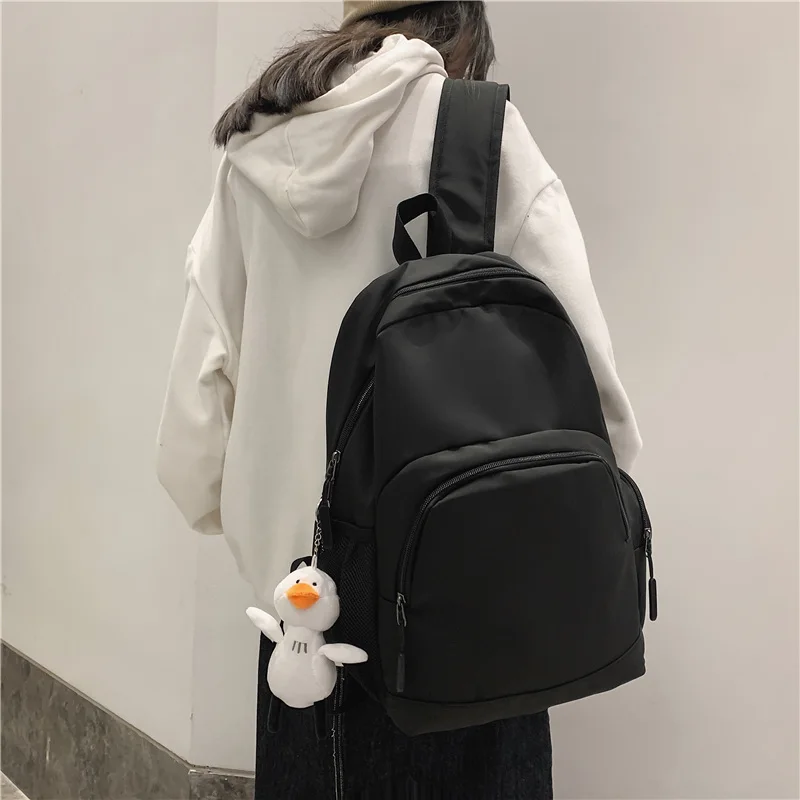 Simple Fashion Women's Backpack Solid Shcool Bag For Teenage Girls Large Capacity Nylon Waterproof Travel Backbags Scoolbags
Simple Fashion Women's Backpack Solid Shcool Bag For Teenage Girls Large Capacity Nylon Waterproof Travel Backbags Scoolbags
