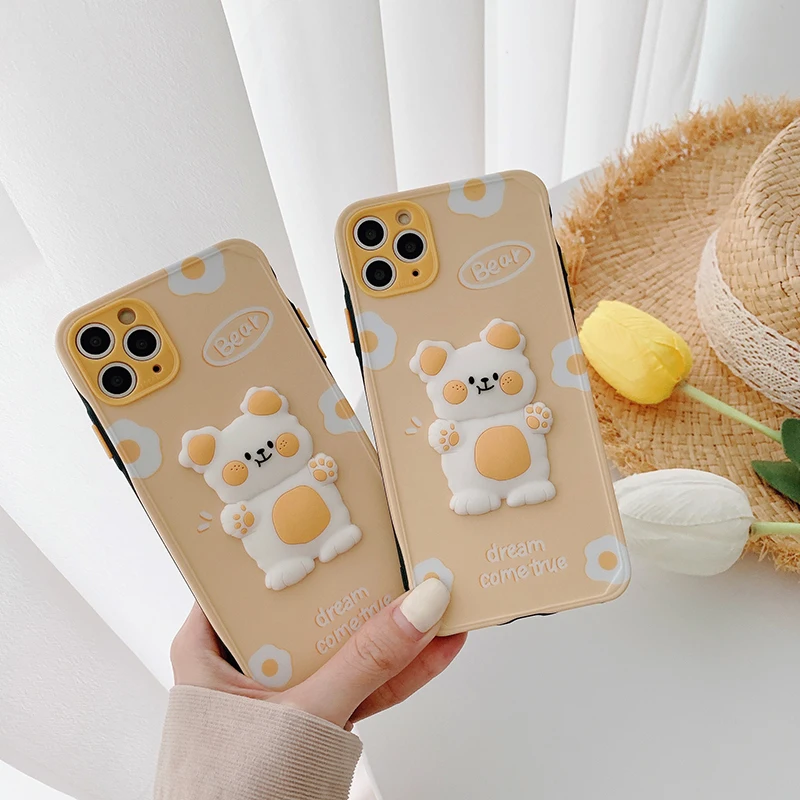 Cartoon Cute 3D Bear Phone Case for IPhone11 12Pro Max 7 8plus XR XS MAX 12Pro Lens Protection Silicone Backcover Fundas
Cartoon Cute 3D Bear Phone Case for IPhone11 12Pro Max 7 8plus XR XS MAX 12Pro Lens Protection Silicone Backcover Fundas