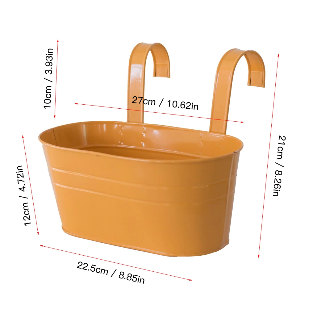 1pcs Colorful Hanging Flower Pots Metal Iron Balcony Garden Plant Planter Detachable Hook For Home Decor Garden Supplies
1pcs Colorful Hanging Flower Pots Metal Iron Balcony Garden Plant Planter Detachable Hook For Home Decor Garden Supplies