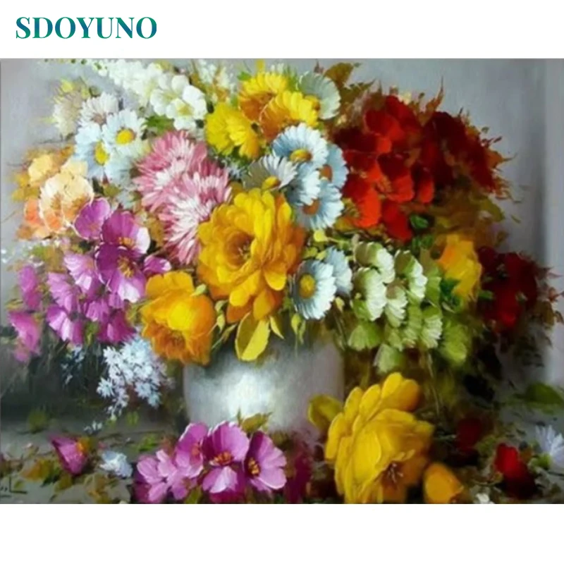 SDOYUNO 60x75cm DIY Oil Paint By Numbers Colorful Flowers Frameless Handpaint Painting By Numbers On Canvas Home Decor
SDOYUNO 60x75cm DIY Oil Paint By Numbers Colorful Flowers Frameless Handpaint Painting By Numbers On Canvas Home Decor