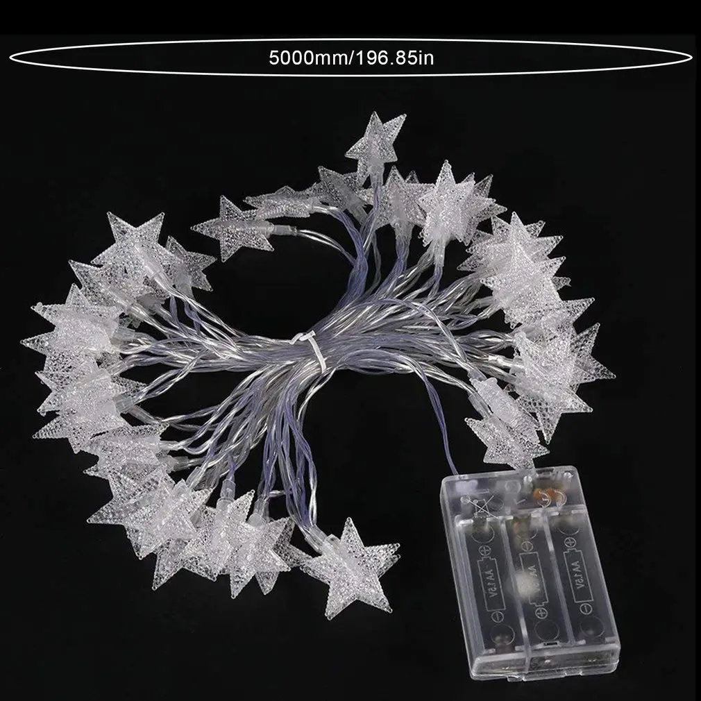5M Led Colorful Star Lamp String Five-pointed Star 50 Lamps Coloured Lights Party Indoor Outdoor Wedding Party Decorative Lamp 
5M Led Colorful Star Lamp String Five-pointed Star 50 Lamps Coloured Lights Party Indoor Outdoor Wedding Party Decorative Lamp