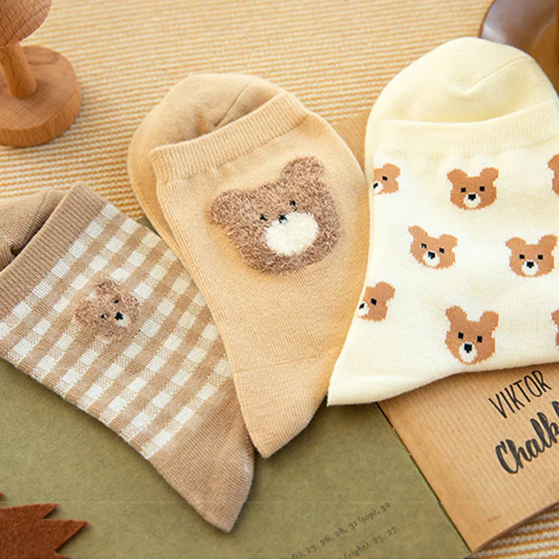 Cartoon Bear Women Socks Cotton Harajuku Skateboard Socks Winter Warm Novelty Breathable Sox Christmas Gift Cute Casual Socks
Cartoon Bear Women Socks Cotton Harajuku Skateboard Socks Winter Warm Novelty Breathable Sox Christmas Gift Cute Casual Socks