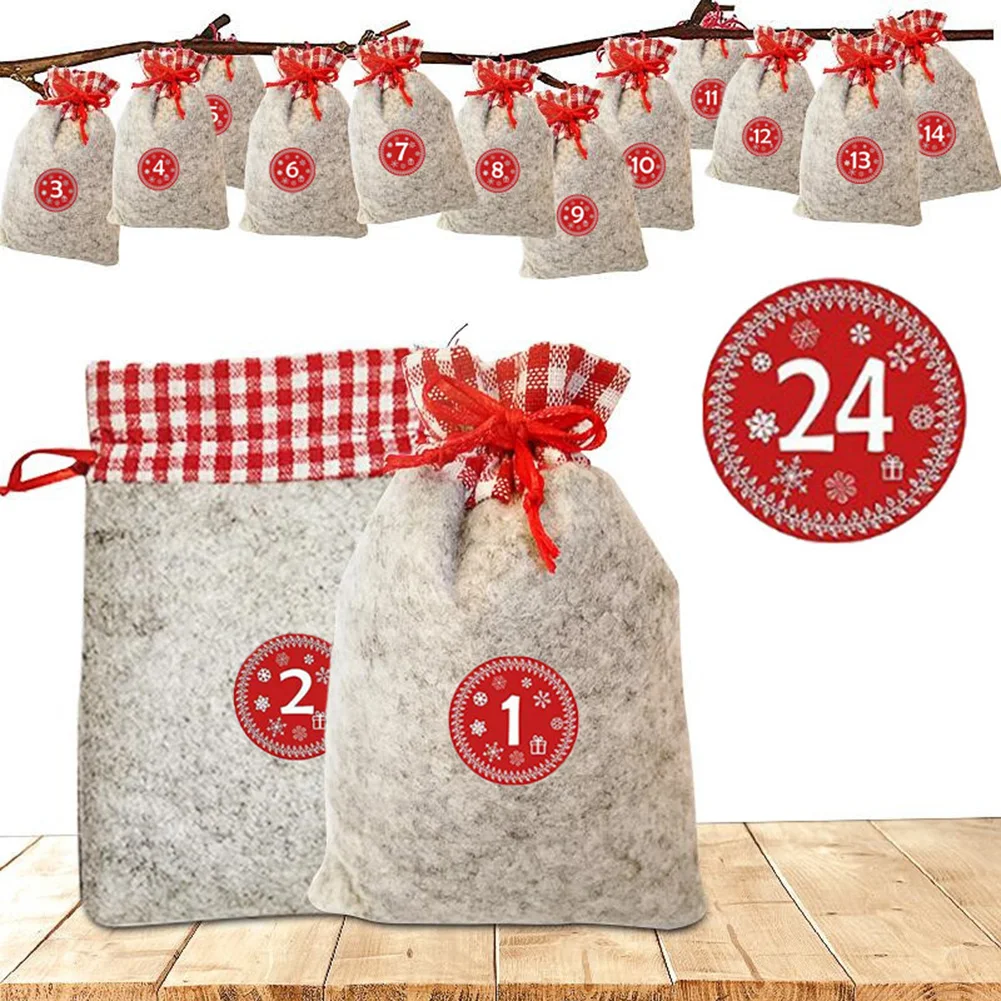 1-24 Advent Calendar Bundle Cotton Linen Gift Bags With 24 Number Stickers Hot Sale Christmas Candy Bags Xmas Tree Decoration
1-24 Advent Calendar Bundle Cotton Linen Gift Bags With 24 Number Stickers Hot Sale Christmas Candy Bags Xmas Tree Decoration