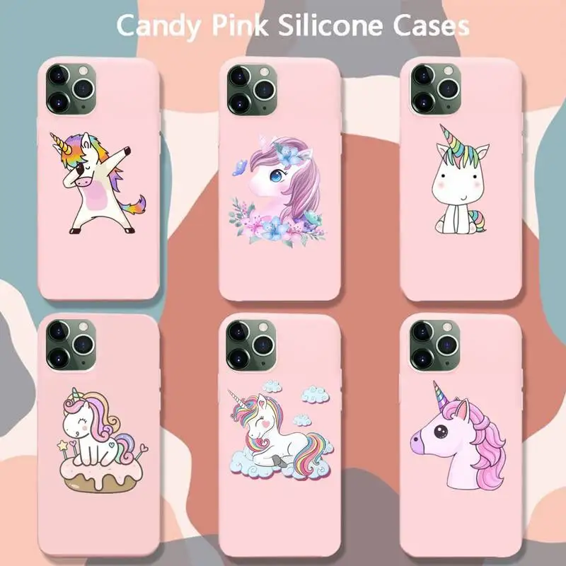 Cute Cartoon Rainbow Unicorn Horse Phone Case For Iphone 6 6s 7 8 Plus XR X XS XSmax 11 12 Pro Mini Max Candy Pink Cover
Cute Cartoon Rainbow Unicorn Horse Phone Case For Iphone 6 6s 7 8 Plus XR X XS XSmax 11 12 Pro Mini Max Candy Pink Cover