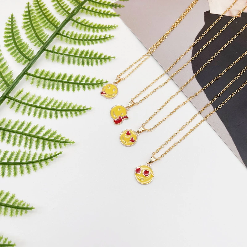 New Cute Yellow Smiley Face Small Pendant Necklace Simple Trend Style Ladies Necklace Ladies Jewelry Party Accessories Gifts
New Cute Yellow Smiley Face Small Pendant Necklace Simple Trend Style Ladies Necklace Ladies Jewelry Party Accessories Gifts