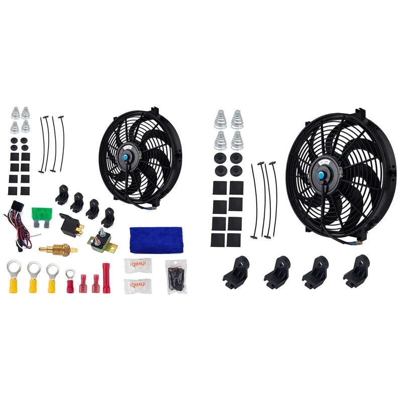 Universal High Performance 12V Slim Electric Cooling Radiator Fan with Fan Mounting Kit 14 Inch
Universal High Performance 12V Slim Electric Cooling Radiator Fan with Fan Mounting Kit 14 Inch
