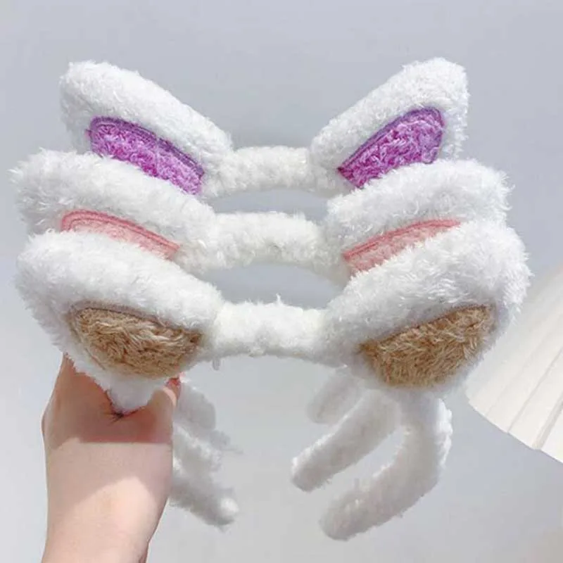 

Cute Cat Ears Headbands For Women Girls Makeup Face Washing Headband Hairdo Headwrap Hairband Turban Hair Accessories