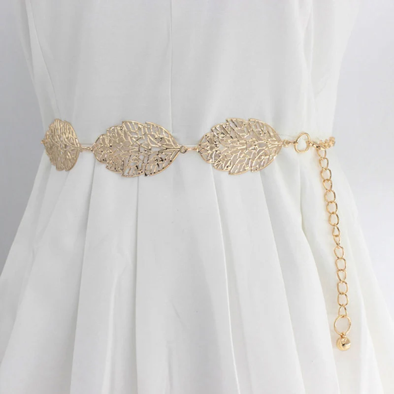 Fashion Women Metal Waist Chain Belts Designer Brand Hollow Leaves Waist Strap Dress Coat Sweater Lady Decorative Waistband
Fashion Women Metal Waist Chain Belts Designer Brand Hollow Leaves Waist Strap Dress Coat Sweater Lady Decorative Waistband