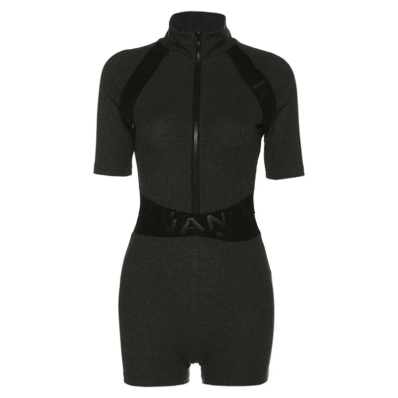 New 2020 Women's Yoga Suit Slim Sexy Sports Jumpsuit Short Sleeve Summer High Waist Stand Collar Thread Zipper Gym Yoga Set
New 2020 Women's Yoga Suit Slim Sexy Sports Jumpsuit Short Sleeve Summer High Waist Stand Collar Thread Zipper Gym Yoga Set