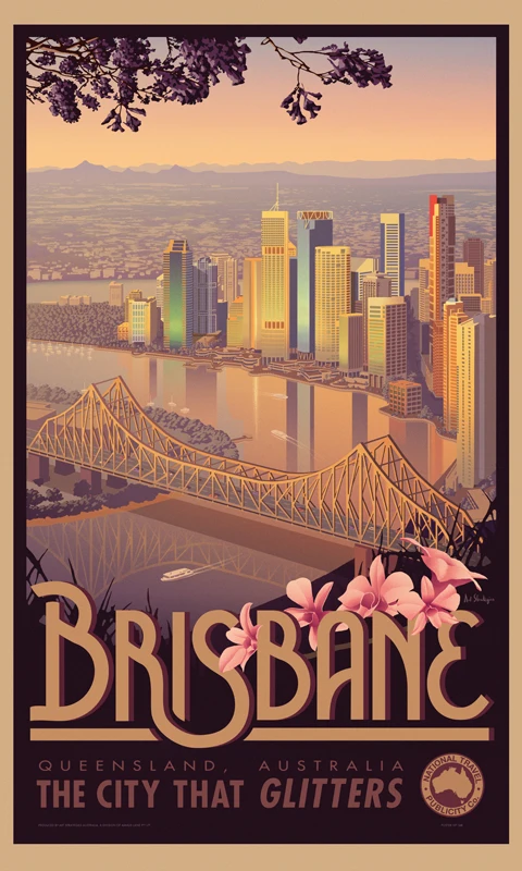 400X300MM Brisbane jumbo fridge magnet SFM-0190 Better Jumbo Magnets