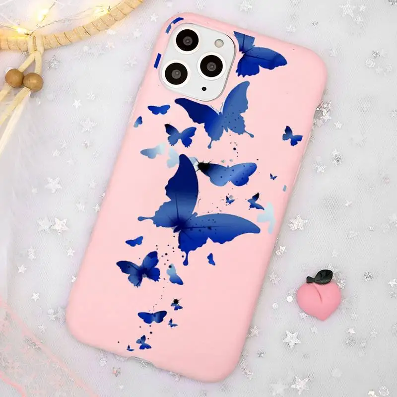 Cute Butterfly Phone Case Candy Color Pink for iPhone 11 pro XS MAX 8 7 6 6S Plus X 5S SE 2020 XR
Cute Butterfly Phone Case Candy Color Pink for iPhone 11 pro XS MAX 8 7 6 6S Plus X 5S SE 2020 XR