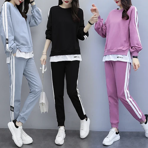 Plus Size Women Tracksuits Sportswear Ensemble Femme 2 Piece Sets Womens Outfits Korean Women's Tracksuits Loose Top&pants Set
Plus Size Women Tracksuits Sportswear Ensemble Femme 2 Piece Sets Womens Outfits Korean Women's Tracksuits Loose Top&pants Set