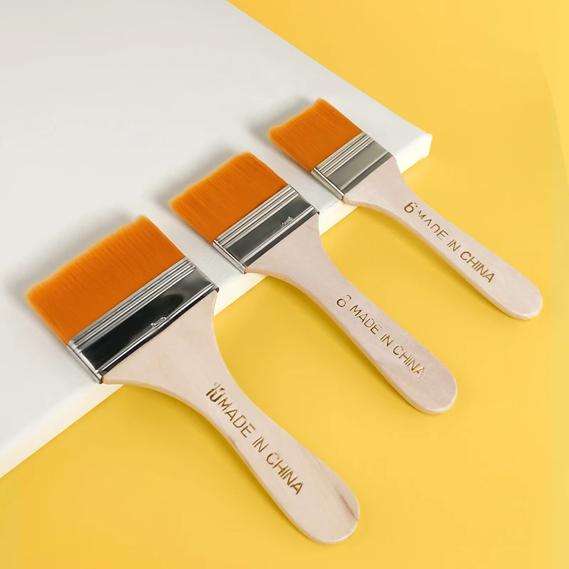 Nylon brush brush water powder acrylic oil painting brush art hand painted wall painting bottom brush brush bristle short rod oi
Nylon brush brush water powder acrylic oil painting brush art hand painted wall painting bottom brush brush bristle short rod oi