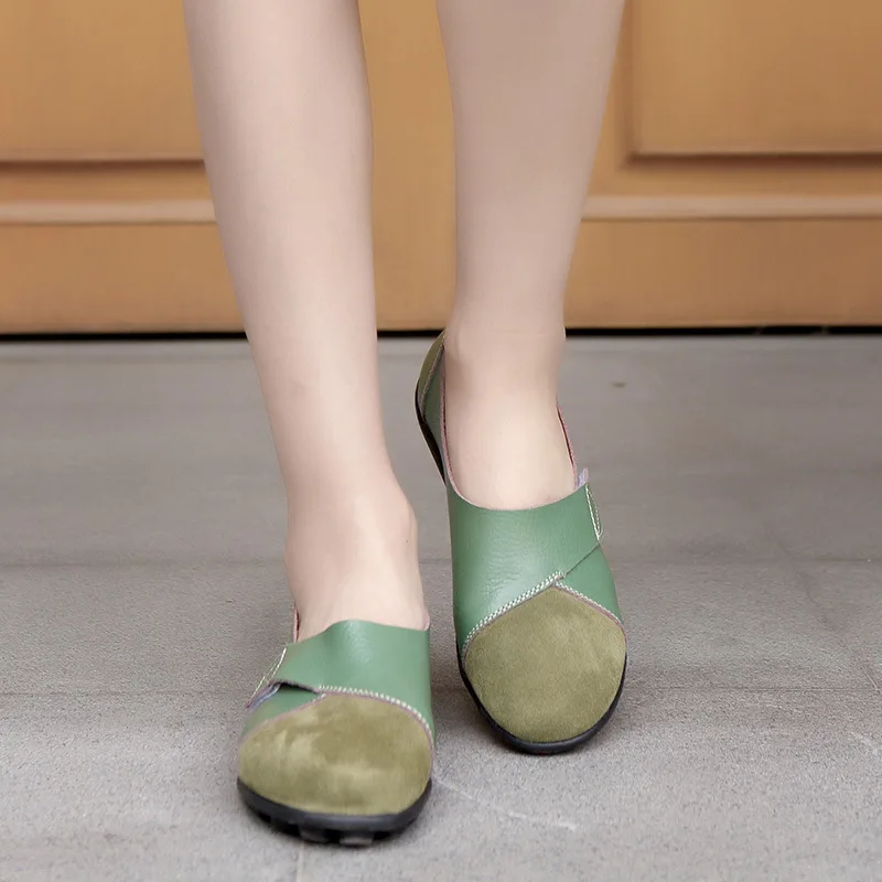 Plus Size 44 Women Leather Shoes Flat Loafers Slip On Moccasins Round Toe Ballerina Shoes Casual Lady Velcro Shoes Zapatos Mujer
Plus Size 44 Women Leather Shoes Flat Loafers Slip On Moccasins Round Toe Ballerina Shoes Casual Lady Velcro Shoes Zapatos Mujer
