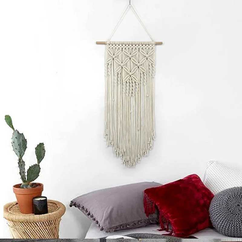 Bohemian Macrame Tapestry Wall Hanging Boho Woven Crafts Room Decoration Gorgeous Tapestry For Home Decor Hand-woven Pendant
Bohemian Macrame Tapestry Wall Hanging Boho Woven Crafts Room Decoration Gorgeous Tapestry For Home Decor Hand-woven Pendant