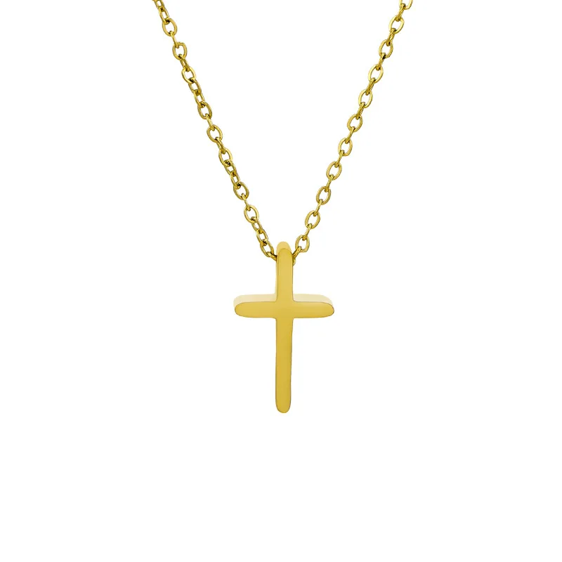Gold Color Pendant Necklaces for Women Simple Cross Necklace Elegant Charm Chain Wedding Fashion Jewelry Gift Necklaces Collares
Gold Color Pendant Necklaces for Women Simple Cross Necklace Elegant Charm Chain Wedding Fashion Jewelry Gift Necklaces Collares