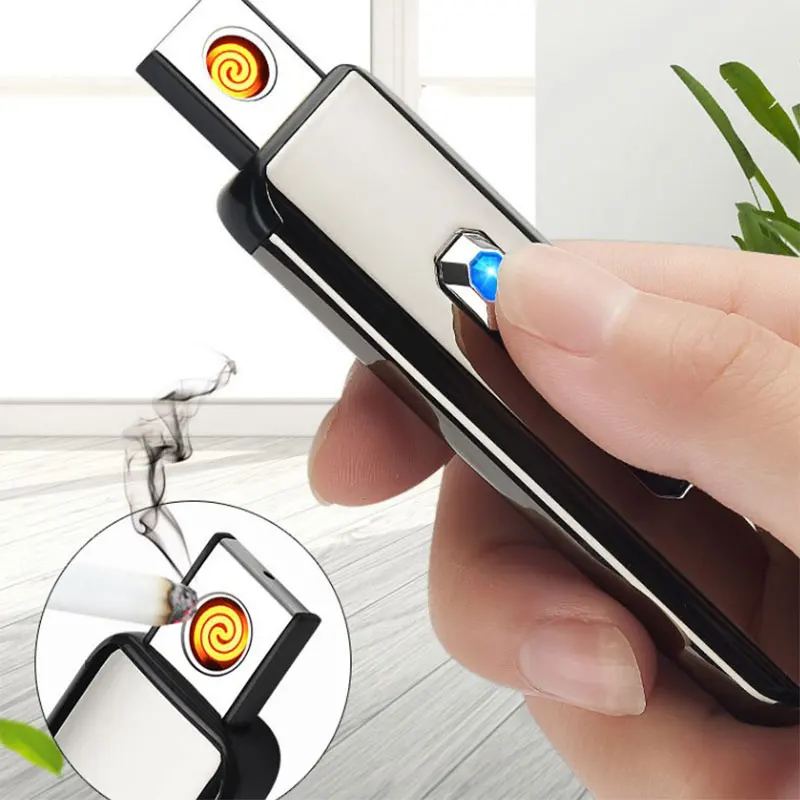 Mini Slim Electric USB Portable Pocket Lighter Aluminum Rechargeable Windproof
Mini Slim Electric USB Portable Pocket Lighter Aluminum Rechargeable Windproof