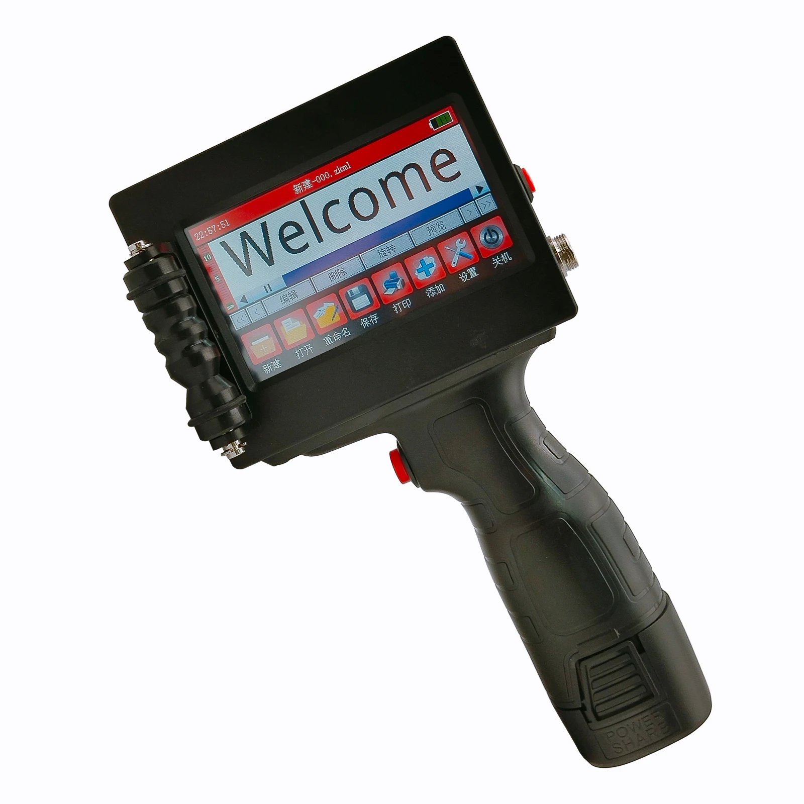 Ручной струйный принтер, умный ручной принтер с 3,5-дюймовым сенсорным экраном, Быстросохнущий чернильный картридж 
Ручной струйный принтер, умный ручной принтер с 3,5-дюймовым сенсорным экраном, Быстросохнущий чернильный картридж