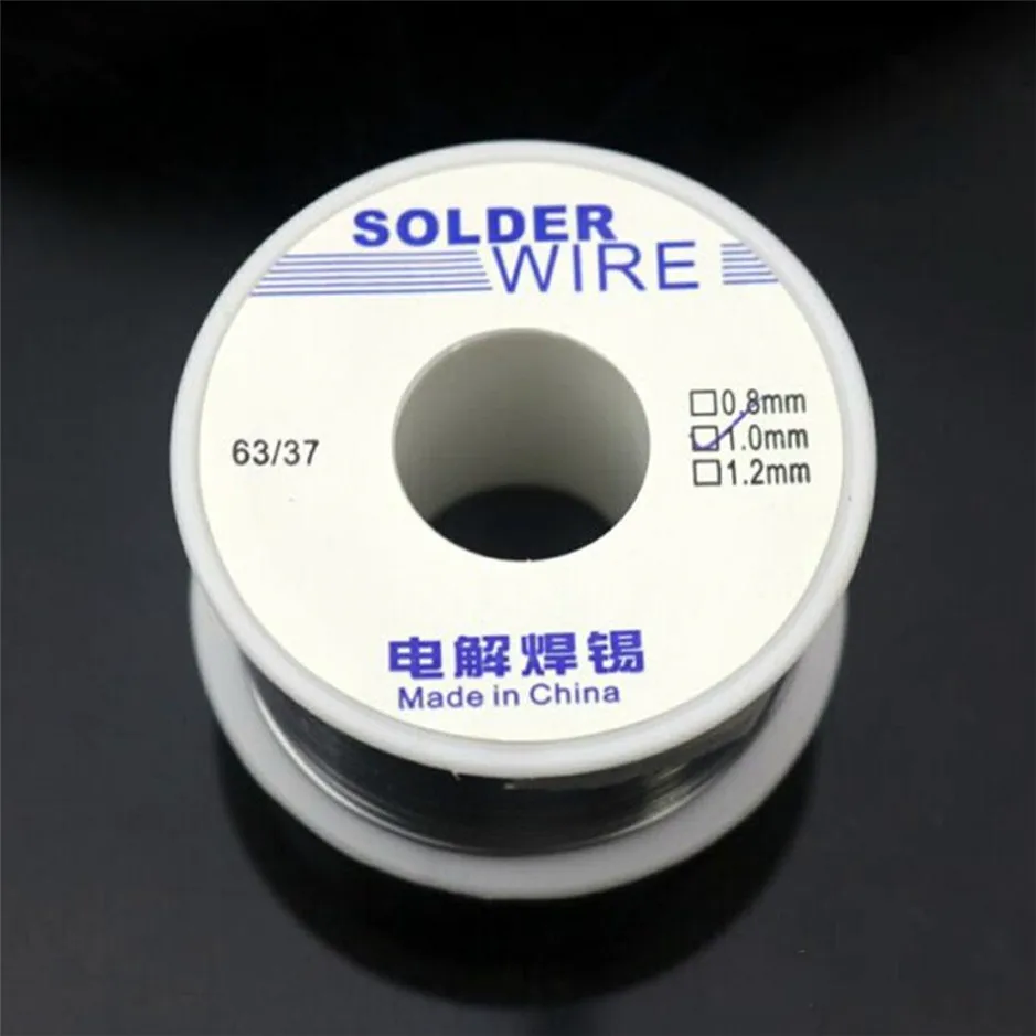 HOT 50g 0.8/1.0MM 63/37 FLUX 2.0% 45FT Tin Lead Tin Wire Melt Rosin Core Solder Soldering Wire Roll No-clean
HOT 50g 0.8/1.0MM 63/37 FLUX 2.0% 45FT Tin Lead Tin Wire Melt Rosin Core Solder Soldering Wire Roll No-clean