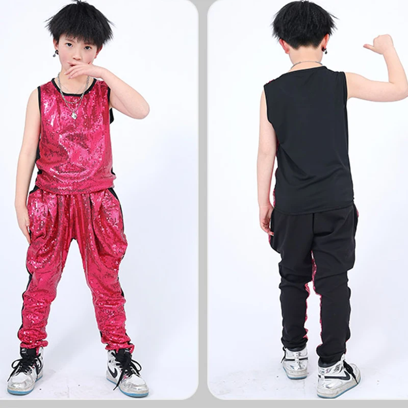 2021 Hip Hop Costumes Child Silver Fringed Jacket Sequined Vest Pants Kids Street Dance Clothes Jazz Stage Performance Wear
2021 Hip Hop Costumes Child Silver Fringed Jacket Sequined Vest Pants Kids Street Dance Clothes Jazz Stage Performance Wear