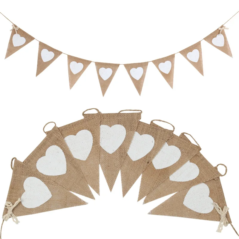 European and American Wedding Decorations with Linen Love Pennants Holiday Party Decoration Flags Venue Decoration Flags
European and American Wedding Decorations with Linen Love Pennants Holiday Party Decoration Flags Venue Decoration Flags