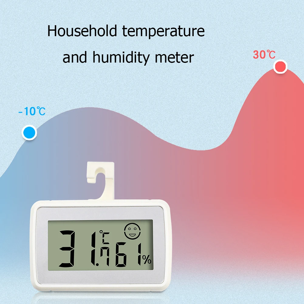 Indoor Room Digital Hygrothermograph Status Display Temperature Humidity Meter for Home Room Refrigerator Supplies
Indoor Room Digital Hygrothermograph Status Display Temperature Humidity Meter for Home Room Refrigerator Supplies