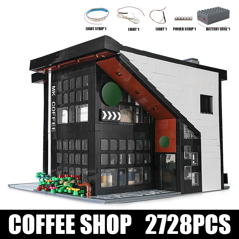 MOULD KING MOC Building Blocks Streetview MODERN CAFE Modular Model Sets Assembly Stacking Bricks Kids Educational Toys Gifts
MOULD KING MOC Building Blocks Streetview MODERN CAFE Modular Model Sets Assembly Stacking Bricks Kids Educational Toys Gifts