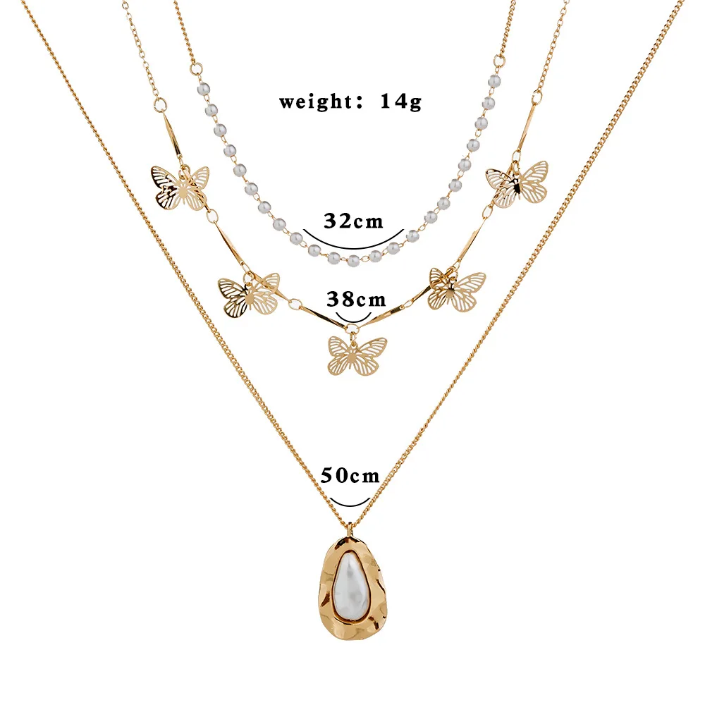 Simple Fashion Metal Multilayer Chain Choker Necklaces Chic Small Butterfly Pendant Necklaces For Women Statement Jewelry kolye
Simple Fashion Metal Multilayer Chain Choker Necklaces Chic Small Butterfly Pendant Necklaces For Women Statement Jewelry kolye
