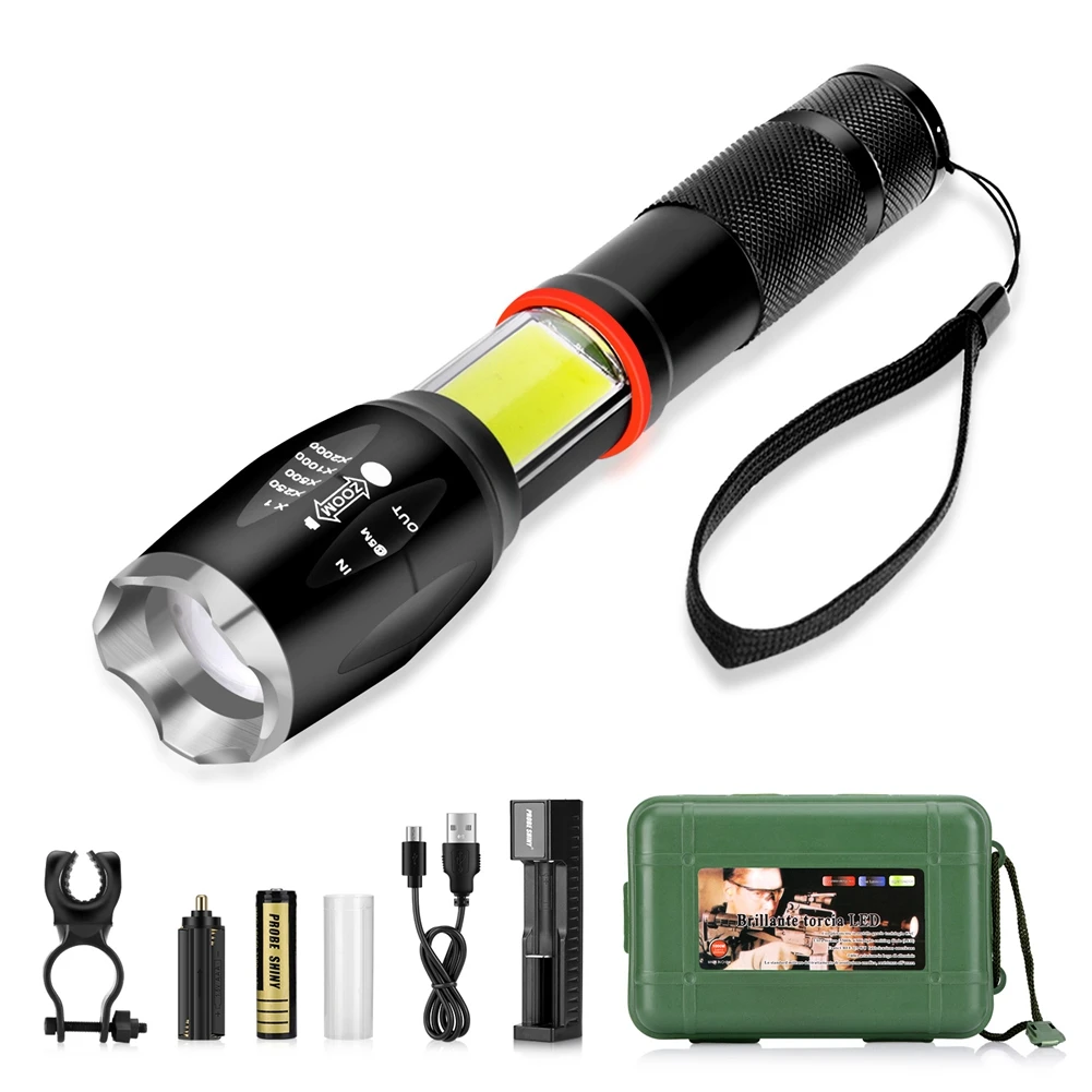 LED COB Flashlight 500 lm Ultra Bright Powerful Zoomable Flashlight LED LED LED
LED COB Flashlight 500 lm Ultra Bright Powerful Zoomable Flashlight LED LED LED