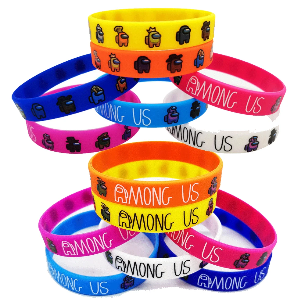 Among of Us Silicone Bracelet Impostor Wolf Game Kid Cartoons Bracelet Children Wristband Bracelet Cute Print Jewelry Party Gift
Among of Us Silicone Bracelet Impostor Wolf Game Kid Cartoons Bracelet Children Wristband Bracelet Cute Print Jewelry Party Gift