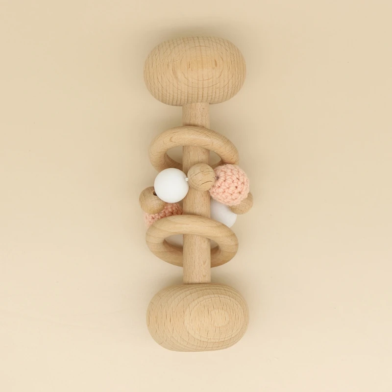 Baby Wooden Teether Rattle Infants Soother Molar Toddler Teething Nursing Toy 54DA
Baby Wooden Teether Rattle Infants Soother Molar Toddler Teething Nursing Toy 54DA