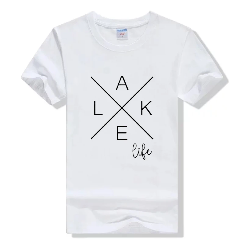 Lake Life O-Neck Short Sleeve T-Shirt Women Letter Print Tshirt Funny Cotton Fashion Clothes Tops Female Tees Grunge Tshirts
Lake Life O-Neck Short Sleeve T-Shirt Women Letter Print Tshirt Funny Cotton Fashion Clothes Tops Female Tees Grunge Tshirts