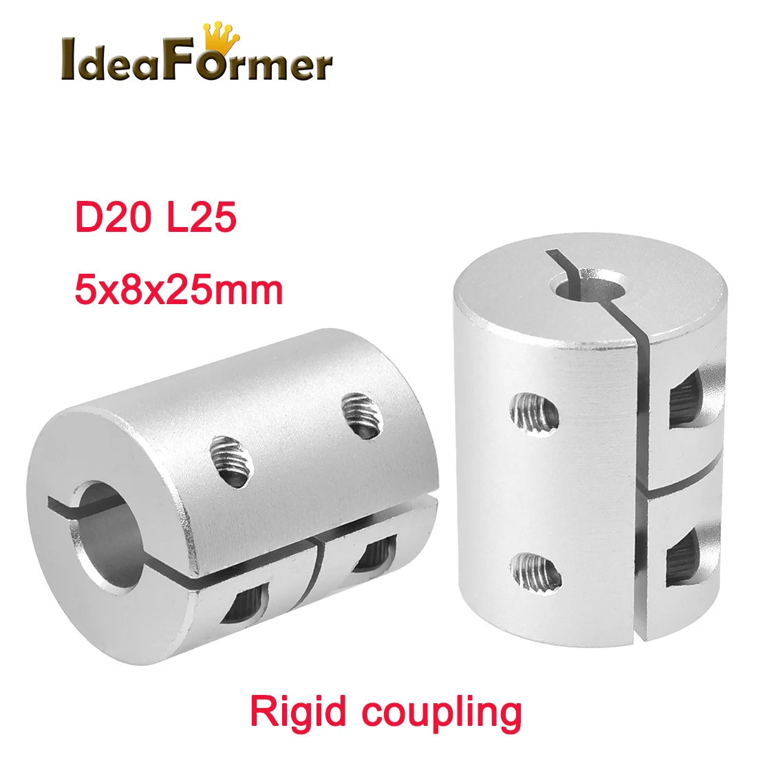 1PCS 3D Printers Parts High Precision Rigid Coupling Aluminium Alloy Shaft Coupler Screw D20L25 5x8x25mm For Stepper Motor
1PCS 3D Printers Parts High Precision Rigid Coupling Aluminium Alloy Shaft Coupler Screw D20L25 5x8x25mm For Stepper Motor