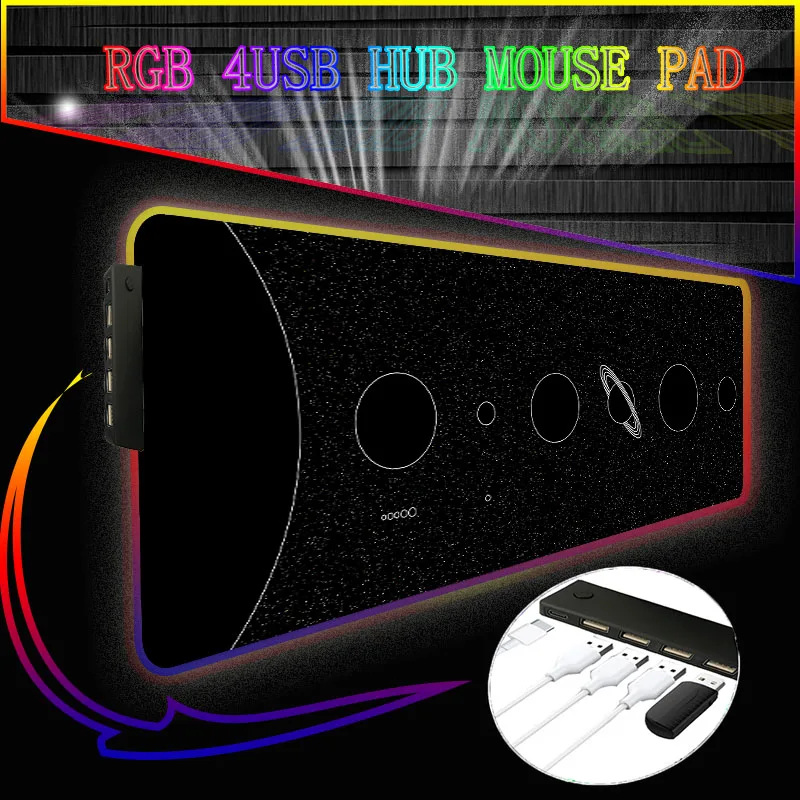 Большой игровой коврик для мыши Space RGB с 4 портами, большой коврик для мыши со светодиодной подсветкой, большой размер, коврик для игровой клавиатуры, коврик для мыши, игровой Настольный коврик XXL
Большой игровой коврик для мыши Space RGB с 4 портами, большой коврик для мыши со светодиодной подсветкой, большой размер, коврик для игровой клавиатуры, коврик для мыши, игровой Настольный коврик XXL