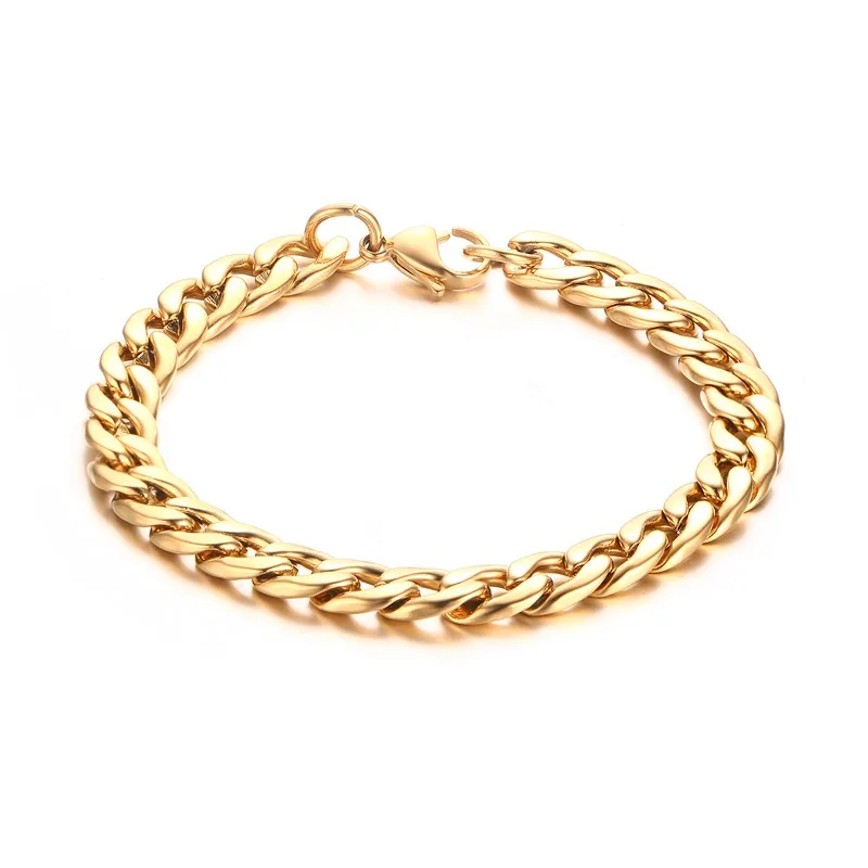 Classic Gold Color chain charm bangle surgical stainless steel men jewelry bracelet
Classic Gold Color chain charm bangle surgical stainless steel men jewelry bracelet