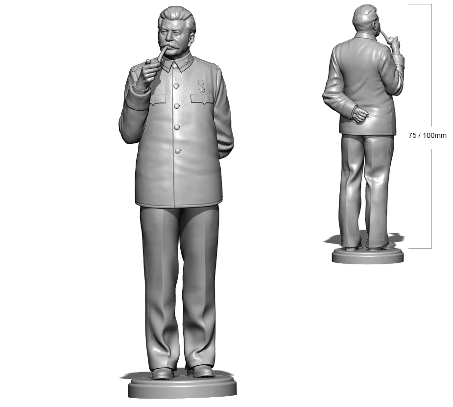 1/24 75mm 1/18 100mm Resin Model Stalin 3D Printing Figure Unpaint No Color RW-080
1/24 75mm 1/18 100mm Resin Model Stalin 3D Printing Figure Unpaint No Color RW-080