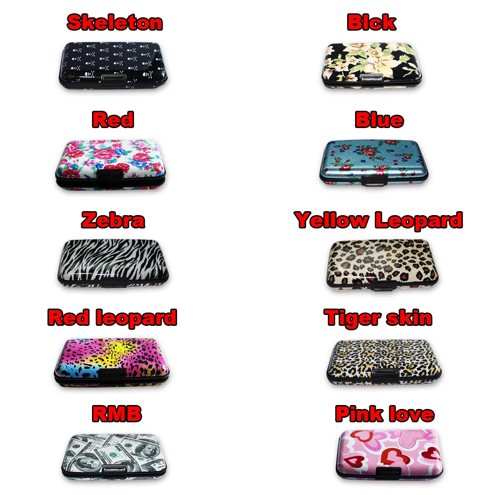 Unisex Aluminum Business ID Credit Card Holder Protection Women Waterproof Case Box Card Container Fashion Printing
Unisex Aluminum Business ID Credit Card Holder Protection Women Waterproof Case Box Card Container Fashion Printing