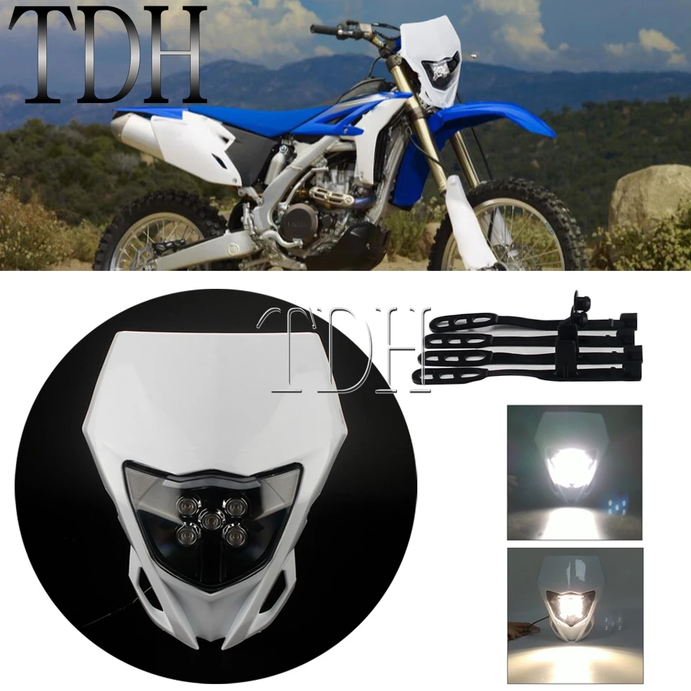 Dirt Bike Dual Sport LED Head Light Enduro Motocross Headlight Fairing For YAMAHA WR TTR TT YZ YZF FX XT WR250 WR450 YZ125 YZ250
Dirt Bike Dual Sport LED Head Light Enduro Motocross Headlight Fairing For YAMAHA WR TTR TT YZ YZF FX XT WR250 WR450 YZ125 YZ250