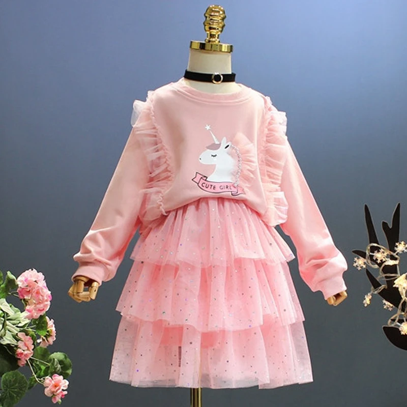 2021 College Style Clothing Cartoon Sweater+Skirt 2Pcs Sets For Kids Clothes Girls Autumn Toddler Girls Tracksuits 3 to 8 Years
2021 College Style Clothing Cartoon Sweater+Skirt 2Pcs Sets For Kids Clothes Girls Autumn Toddler Girls Tracksuits 3 to 8 Years