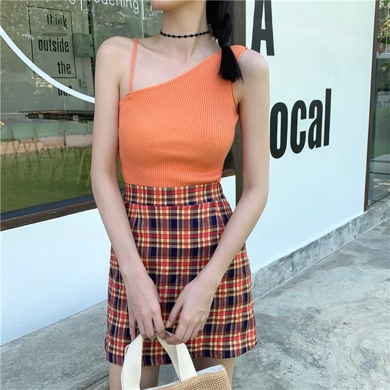 Summer Sweet Rib Camisoles Women Simple Slim Solid Colors Sleeveless Tank Tops Cute Girl Basic Knitted Camis Chic Y2k Streetwear
Summer Sweet Rib Camisoles Women Simple Slim Solid Colors Sleeveless Tank Tops Cute Girl Basic Knitted Camis Chic Y2k Streetwear