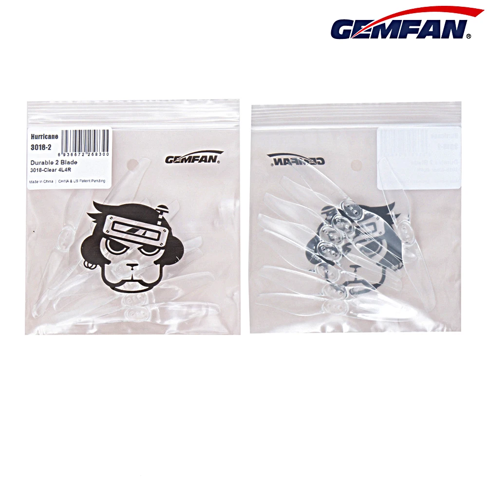 Gemfan Toothpick 3018 2-Blade PC RC Propeller Props for RC Drone FPV Racing Toothpick (8 pairs )
Gemfan Toothpick 3018 2-Blade PC RC Propeller Props for RC Drone FPV Racing Toothpick (8 pairs )