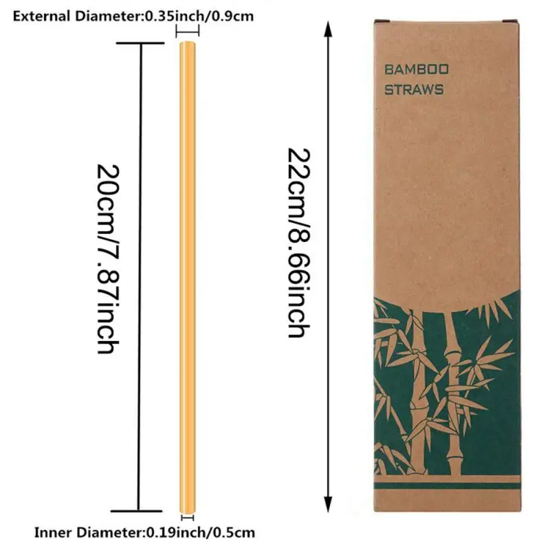 10PCS/SET Natural Organic Bamboo Straws Reusable Bamboo Drinking Straw With Case + Clean Brush Eco-friendly For Kitchen Supplies
10PCS/SET Natural Organic Bamboo Straws Reusable Bamboo Drinking Straw With Case + Clean Brush Eco-friendly For Kitchen Supplies