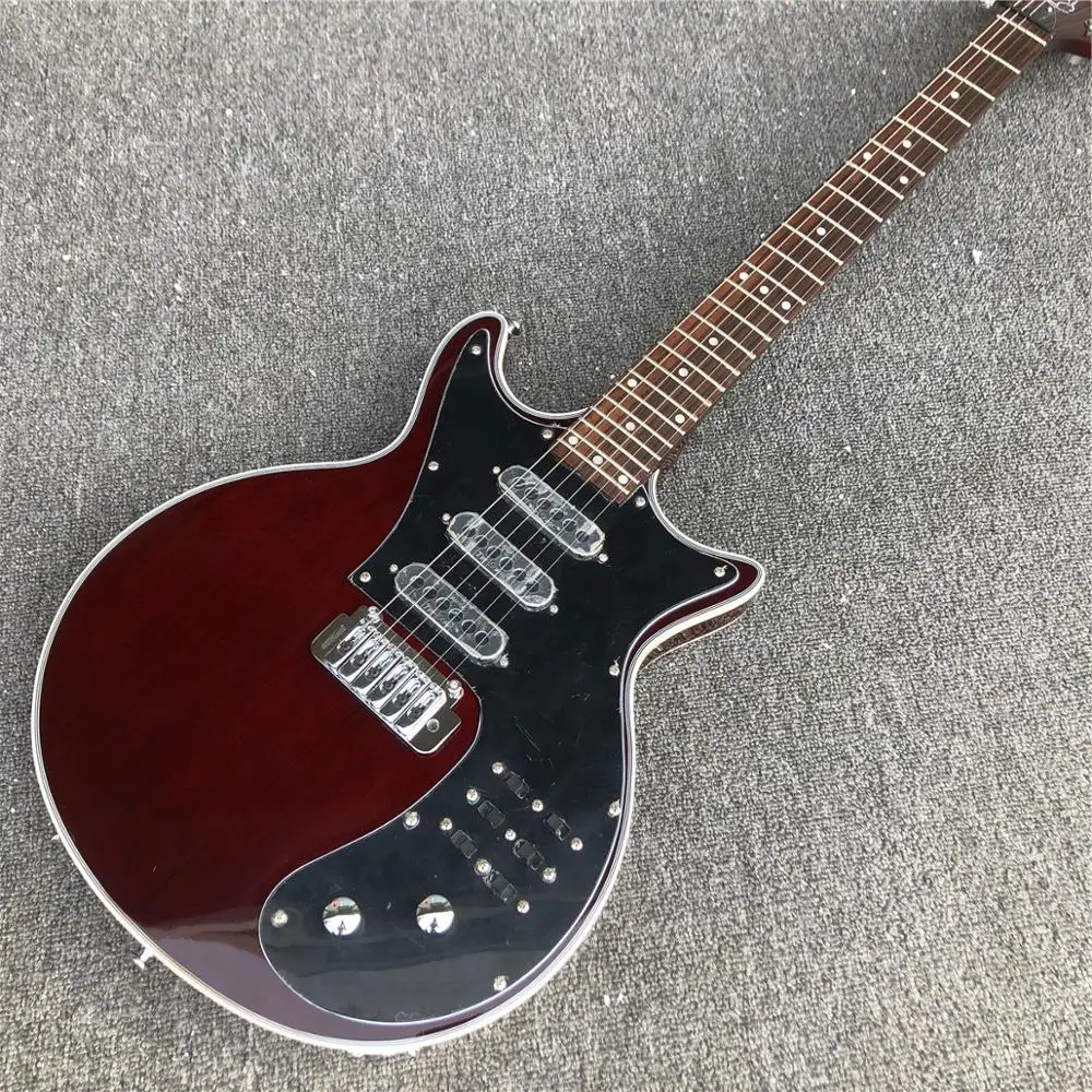 Фабрика Гильдия Brian BM01 May гитара Black Pickguard 3 пикапа тремоло мост 24 лада на заказ