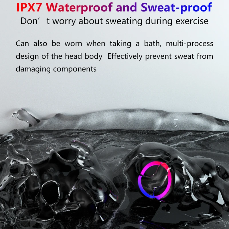 Bluetooth Earphones Wireless Headphones Touch Control LED With Microphone Sport Waterproof Headsets Earbuds 3500mAh Earphone
Bluetooth Earphones Wireless Headphones Touch Control LED With Microphone Sport Waterproof Headsets Earbuds 3500mAh Earphone
